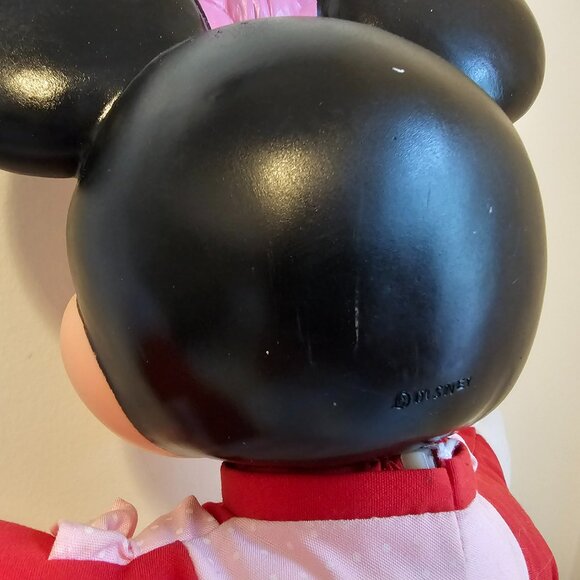 Mattel Disney Minnie Mouse Learn To Dress Rubber Face Doll Pink Vintage 14" - Picture 7 of 14